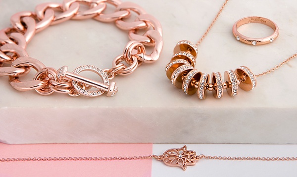 Rose gold jewellery